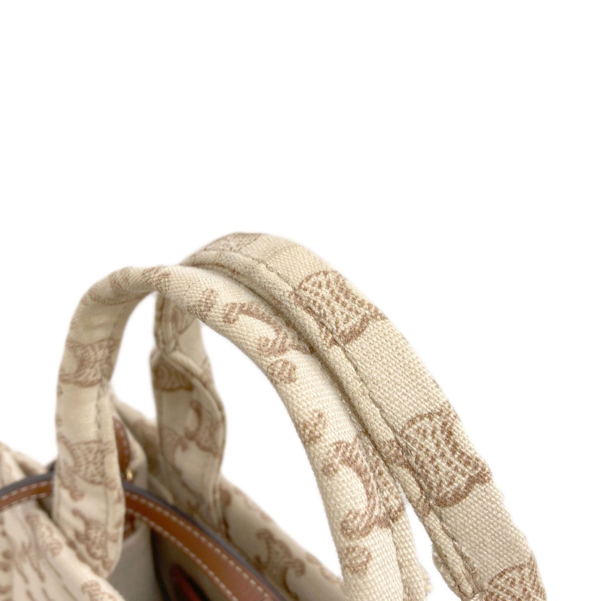 Celine Cabas Thais Triomphe 2-Way Handbag Canvas — view 7