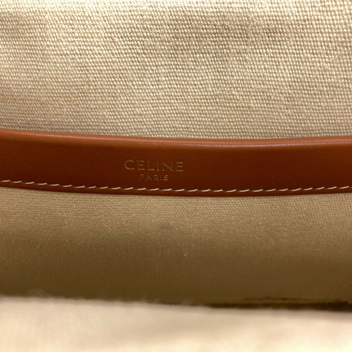 Celine Cabas Thais Triomphe 2-Way Handbag Canvas — view 6
