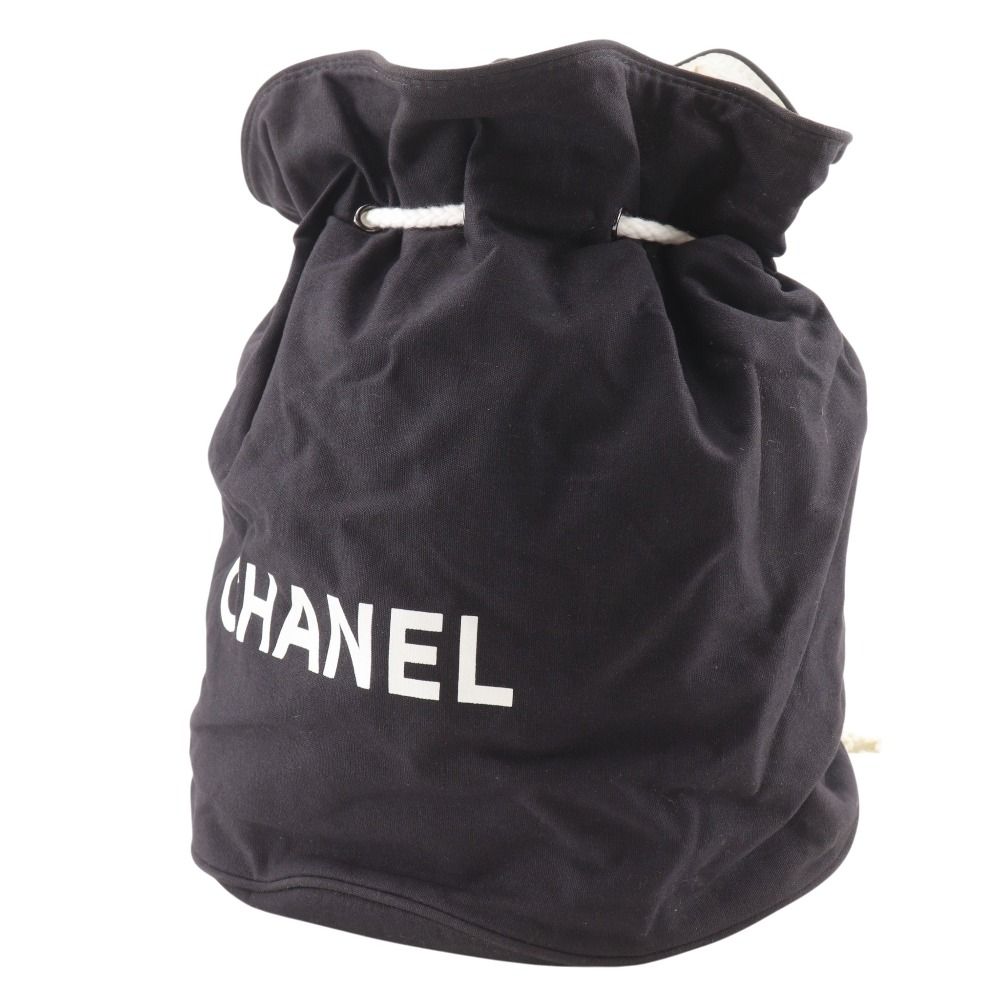 Chanel Pool Cotton Black Shoulder Bag — view 2