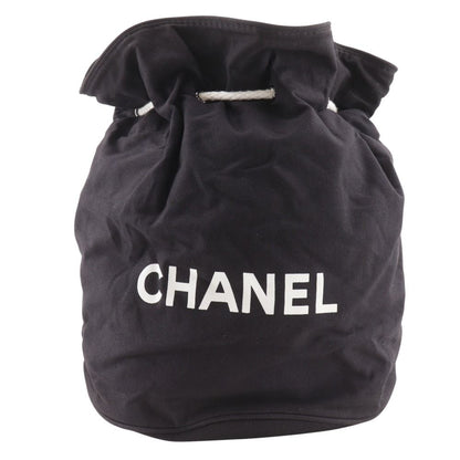 Chanel Pool Cotton Black Shoulder Bag
