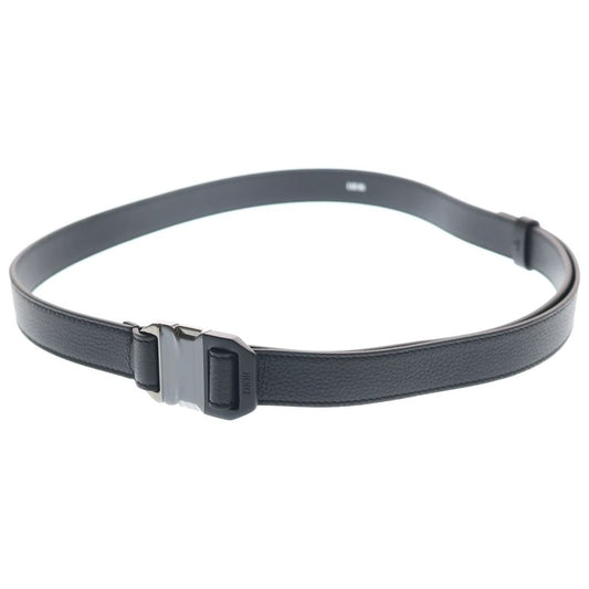 Dior Logo Buckle Leather Belt Black
