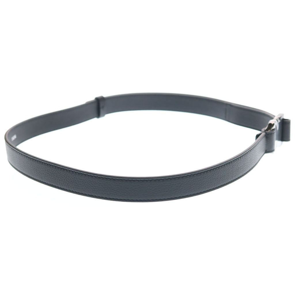Dior Logo Buckle Leather Belt Black — view 3