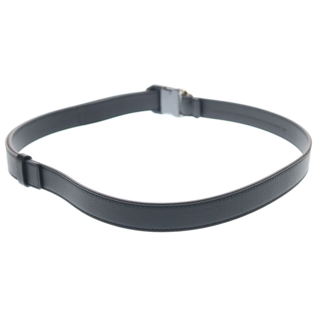 Dior Logo Buckle Leather Belt Black — view 2