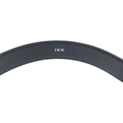Dior Logo Buckle Leather Belt Black — view 5