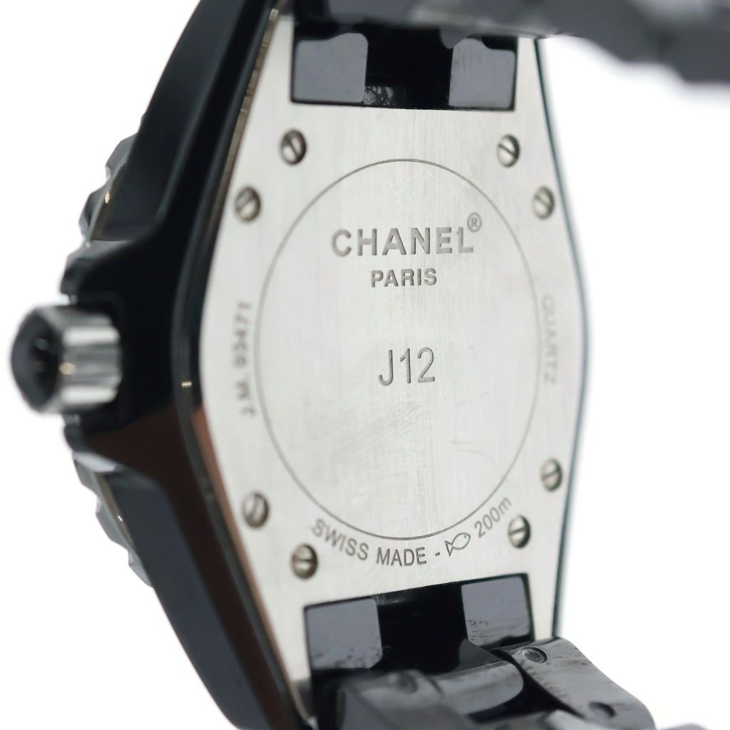 Chanel Emerald Index CE Quartz Black Ceramic Watch Dial — view 5