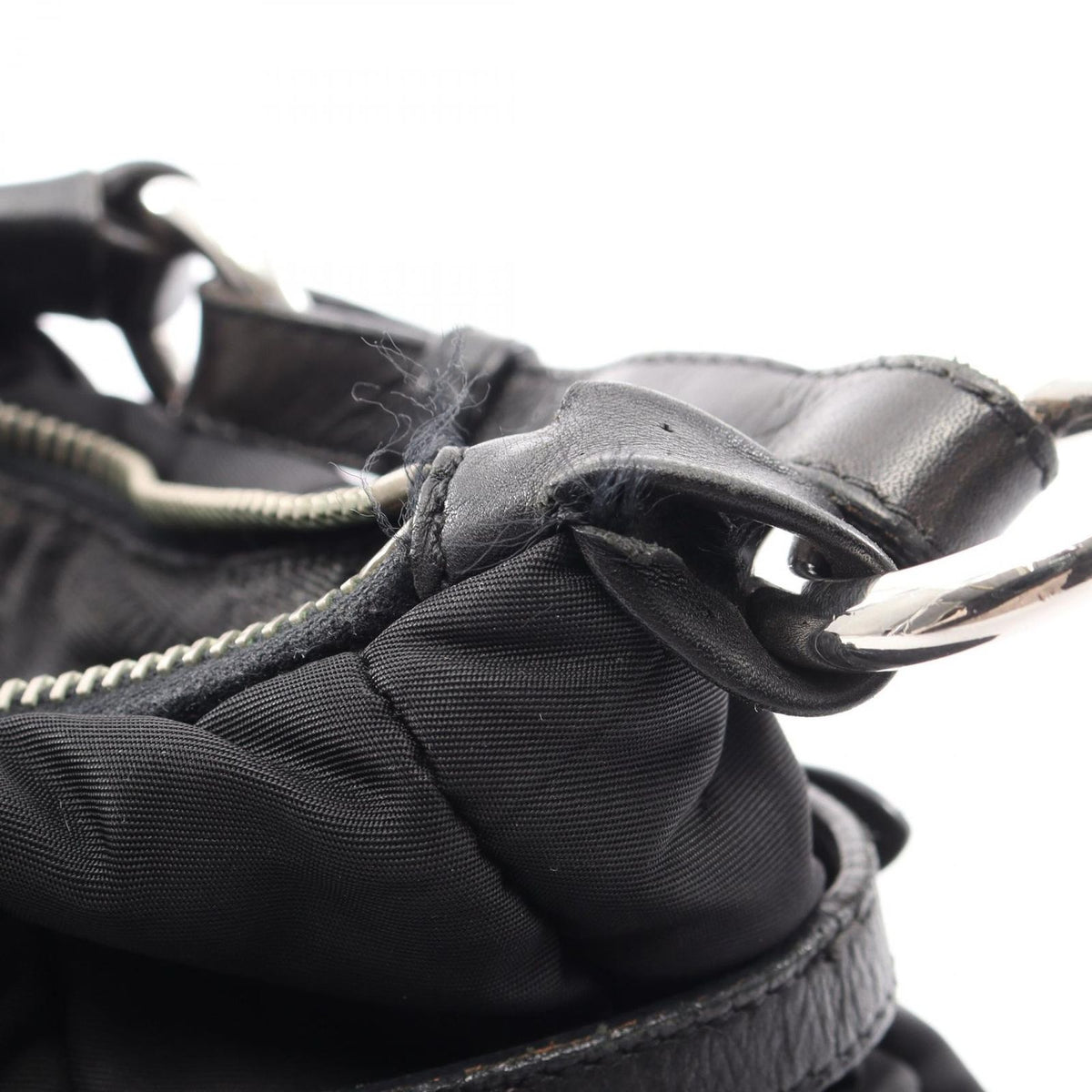 Prada Shoulder Bag Tessuto Micro Black Nylon — view 7