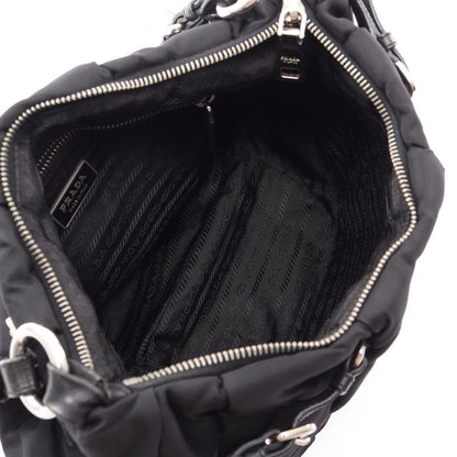 Prada Shoulder Bag Tessuto Micro Black Nylon — view 3