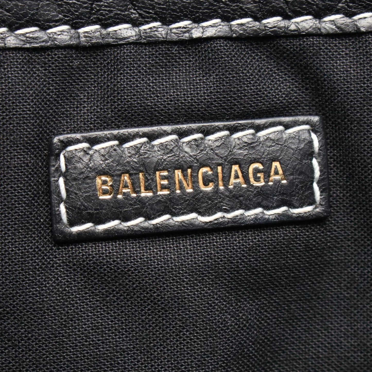 Balenciaga Clutch Bazar Bazaar Blue White Black Leather — view 4