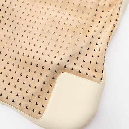 Loewe Shoulder Bag Perforated Brown Ivory Suede Leather Anagram — view 6