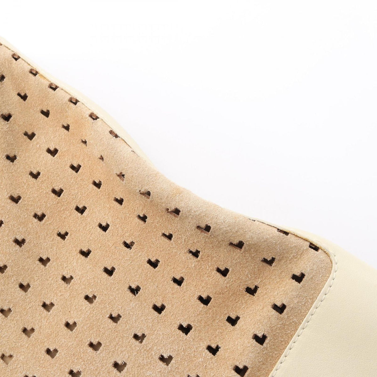 Loewe Shoulder Bag Perforated Brown Ivory Suede Leather Anagram — view 8