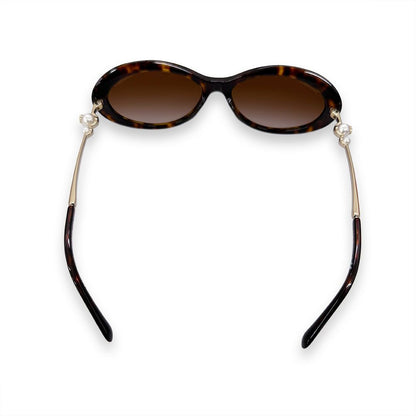 Chanel Faux Pearl CC Logo Sunglasses Eyewear — view 4