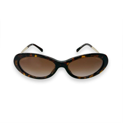 Chanel Faux Pearl CC Logo Sunglasses Eyewear — view 2