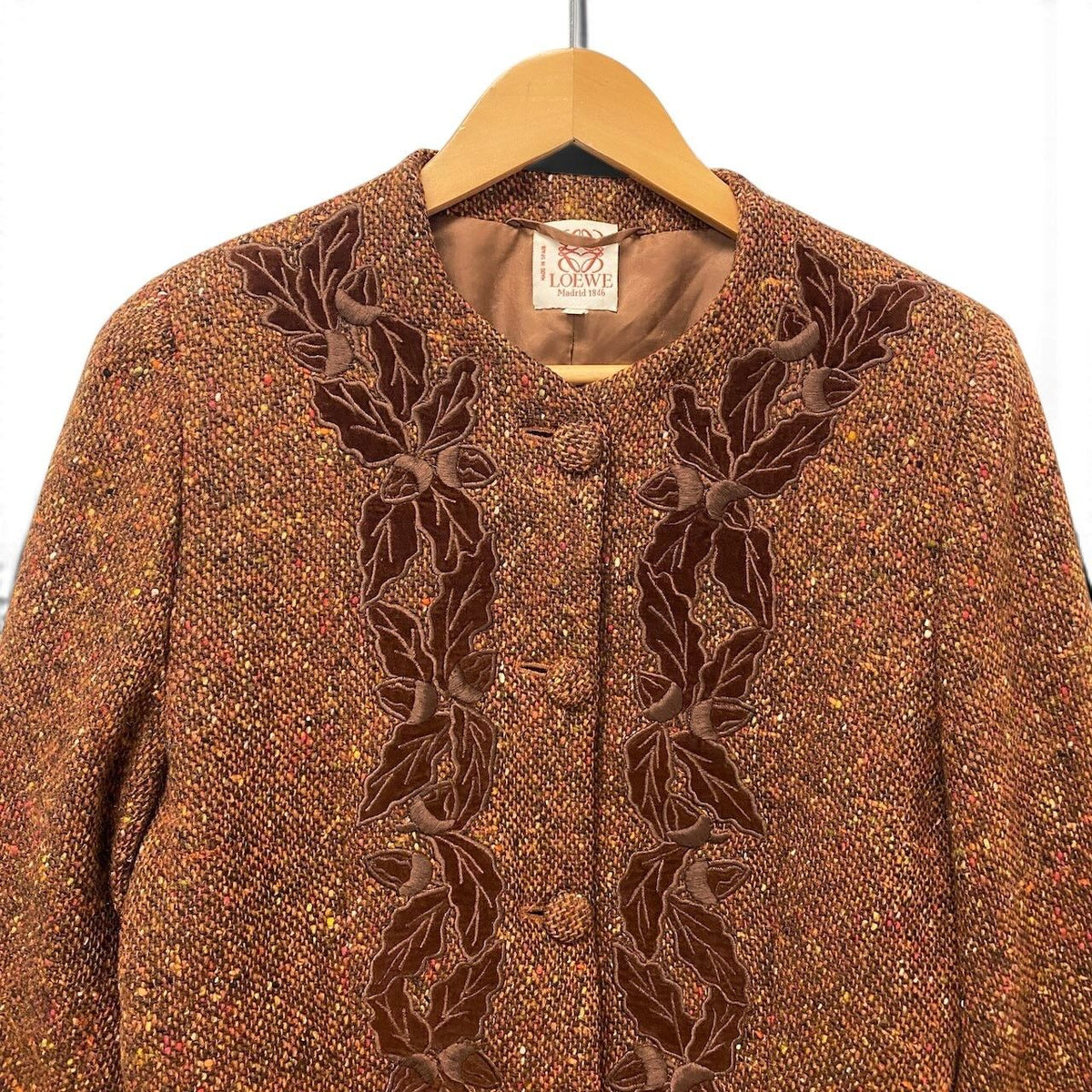 Loewe Tweed Jacket Embroidery — view 5