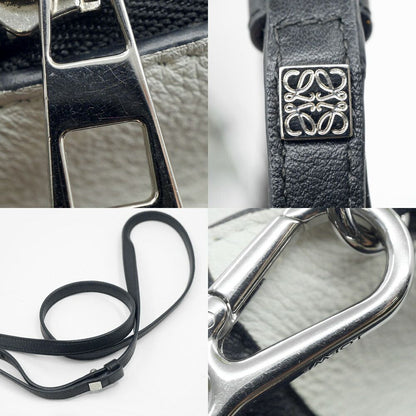 Loewe 199 30 Panda Bag Shoulder Black White Leather Silver — view 7