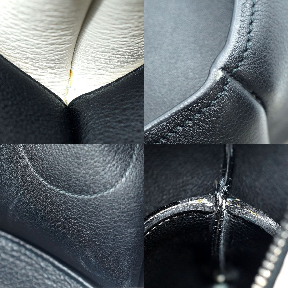 Loewe 199 30 Panda Bag Shoulder Black White Leather Silver — view 8