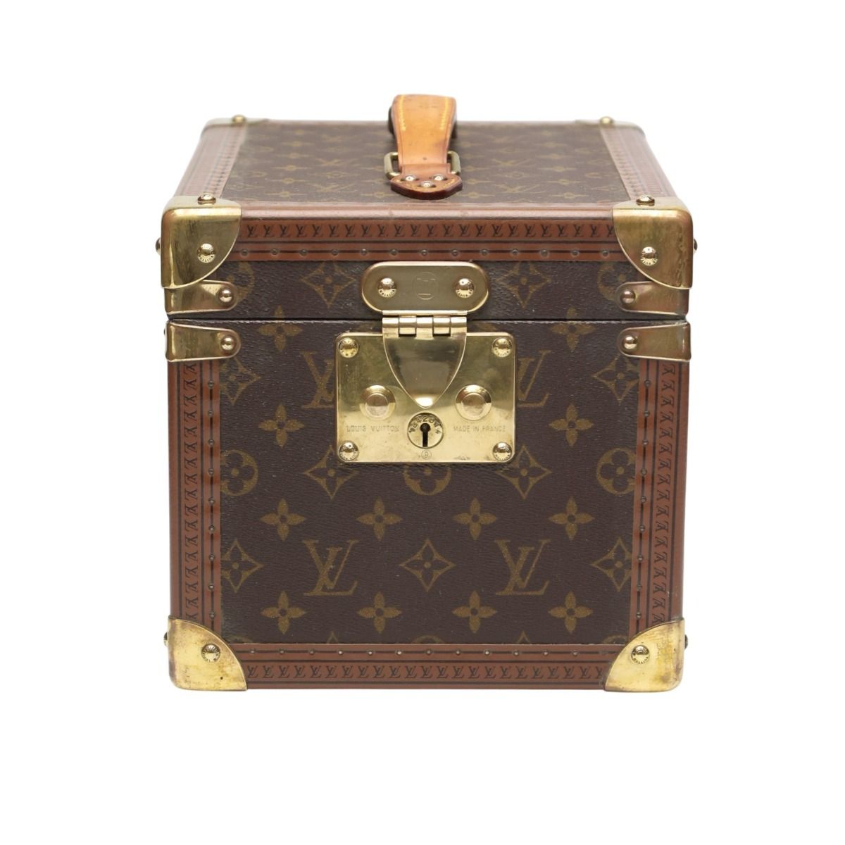 Louis Vuitton Monogram Makeup Case Boite Flacon Bag Brown