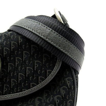 Dior Street Chic Shoulder Bag Canvas Leather Black — view 2