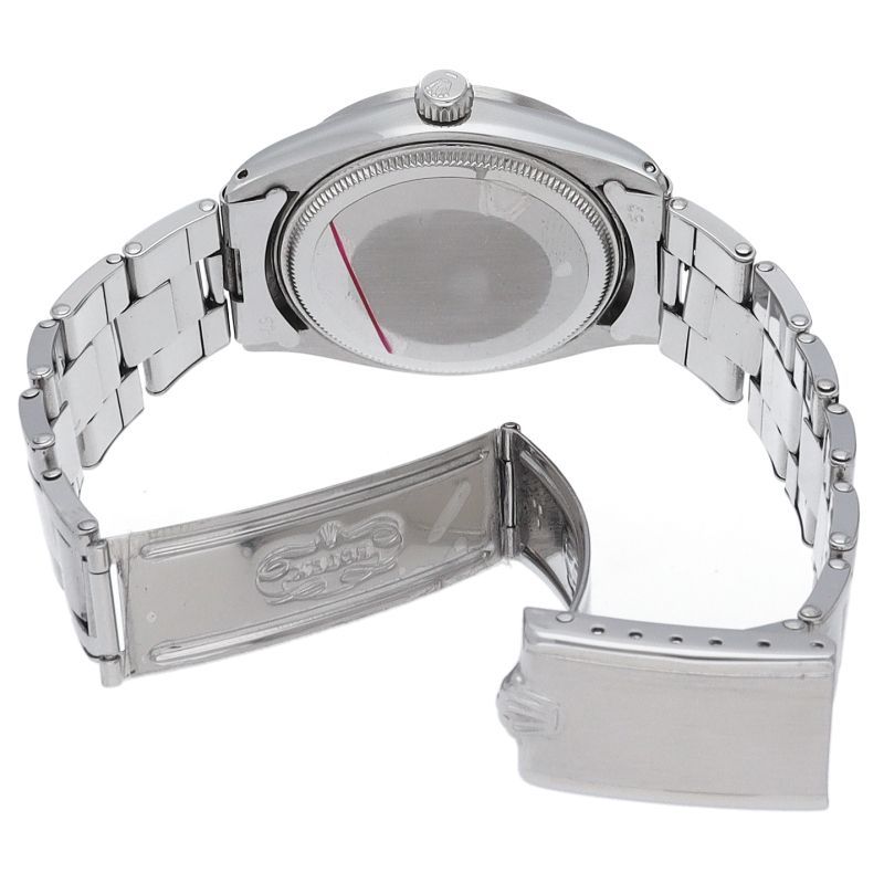 Rolex Oyster Perpetual Watch Antique SS Silver — view 5