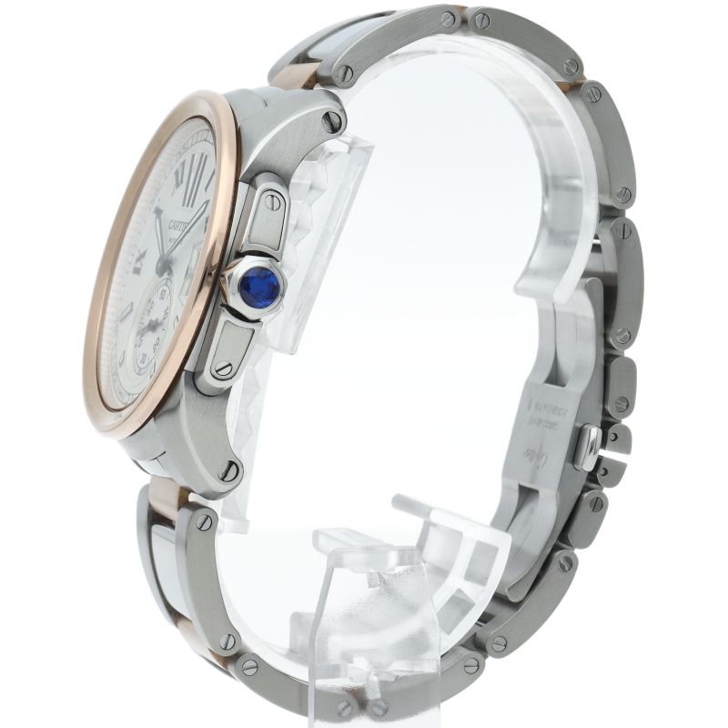 Cartier Calibre de Cartier Watch 18K Pink Gold SS Silver — view 3