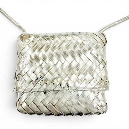 Tiffany & Co Vintage 925 Pircas Mesh Pocket Braided Necklace — view 2