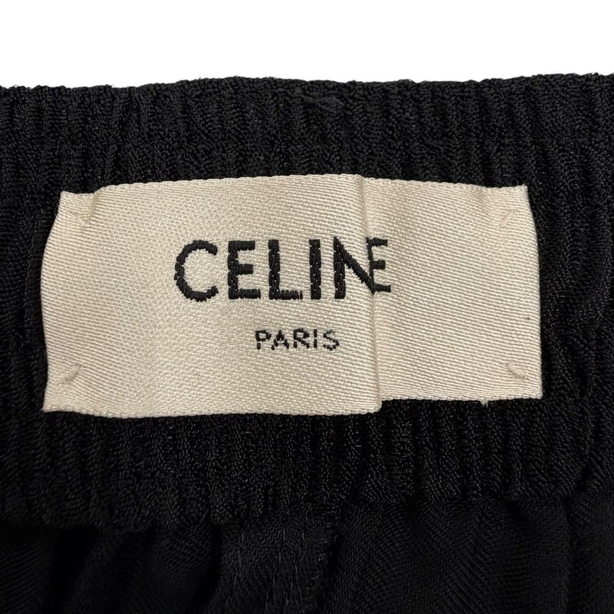 Celine Side Line Track Pants Calfskin Black White 38 — view 7