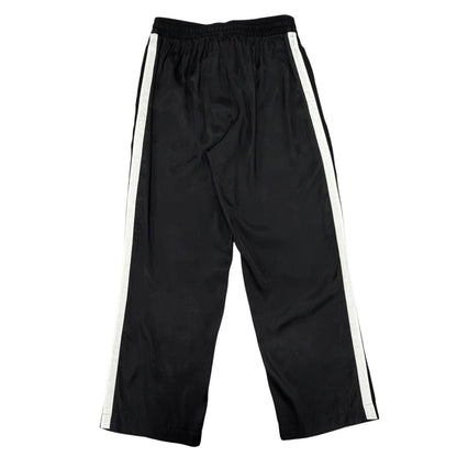 Celine Side Line Track Pants Calfskin Black White 38 — view 2