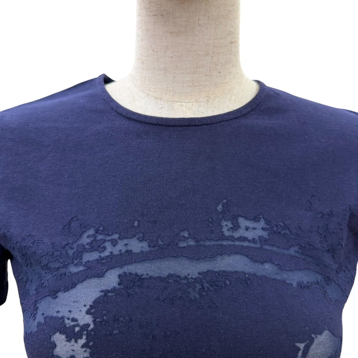 Hermes 100% Cotton Gaultier Era Embossed Carriage Logo Short Sleeve T-Shirt — view 2