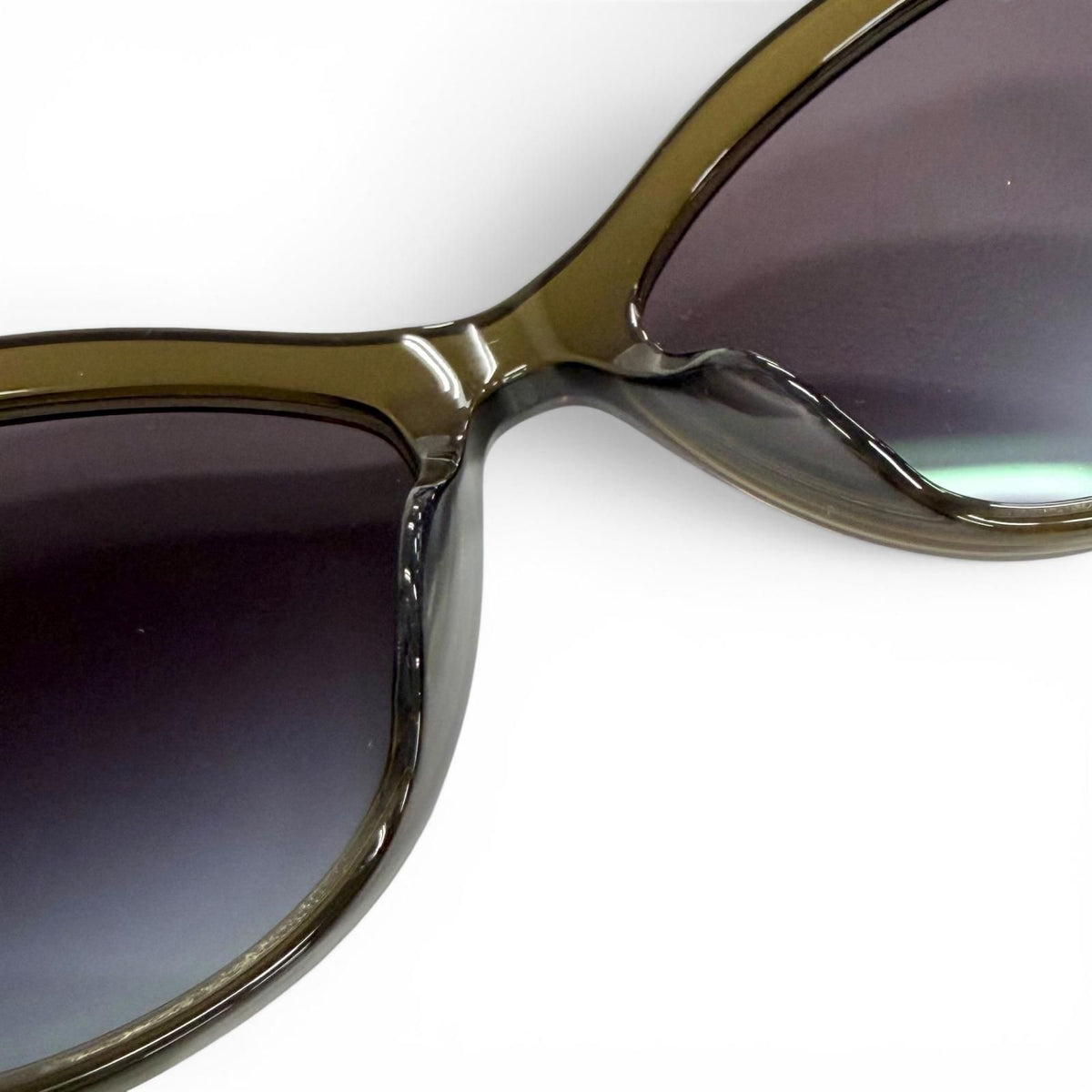 Chanel CC Logo Linen Rope Cat Eye Gradient Lens Sunglasses Khaki Eyewear — view 7