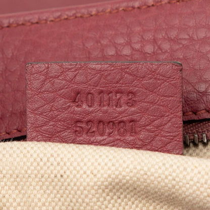 Gucci GG Marmont Crossbody Shoulder Bag Pink Red Leather — view 6