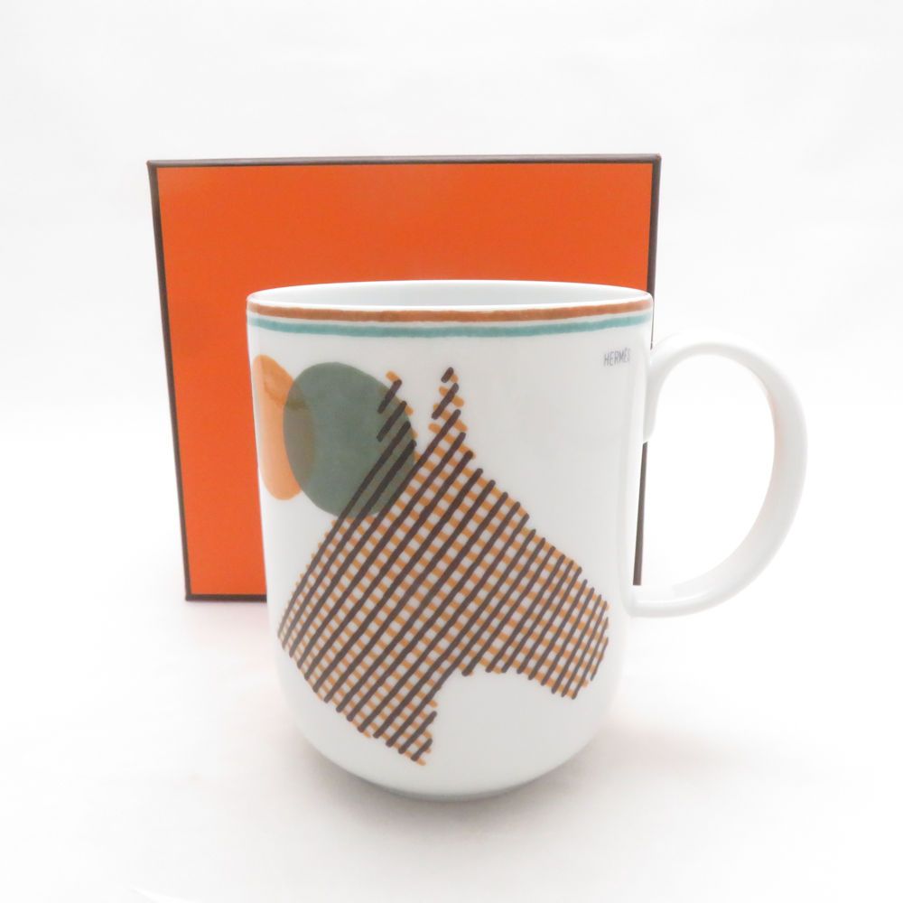 Hermes Cheval Mug Porcelain Horse Tea Coffee Tableware Luxury