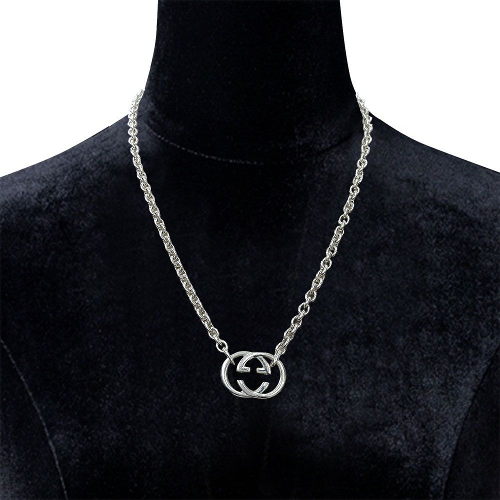 Gucci Interlocking G Necklace Silver — view 5