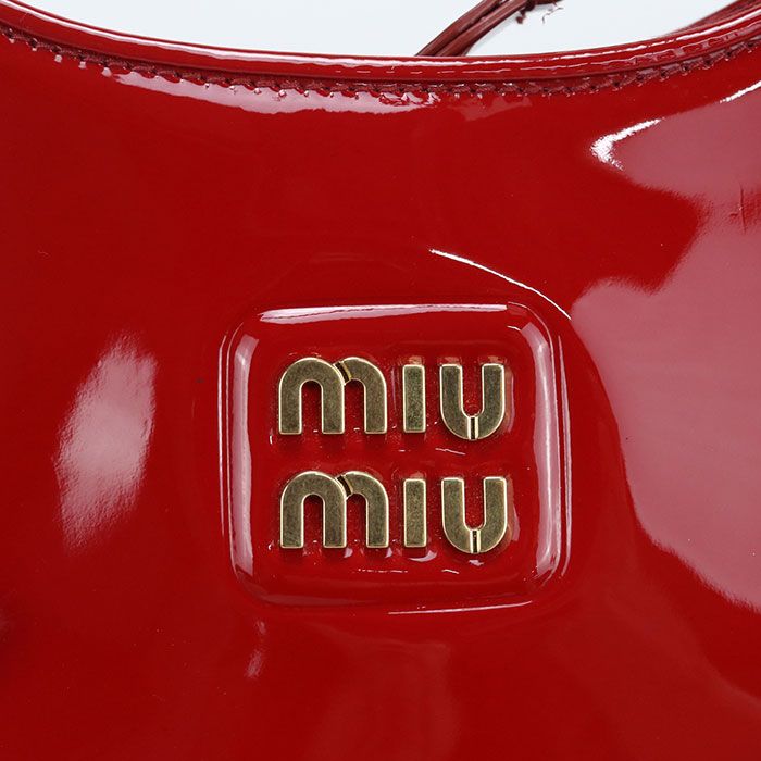 Miu Miu Hobo Handbag Patent Leather — view 5