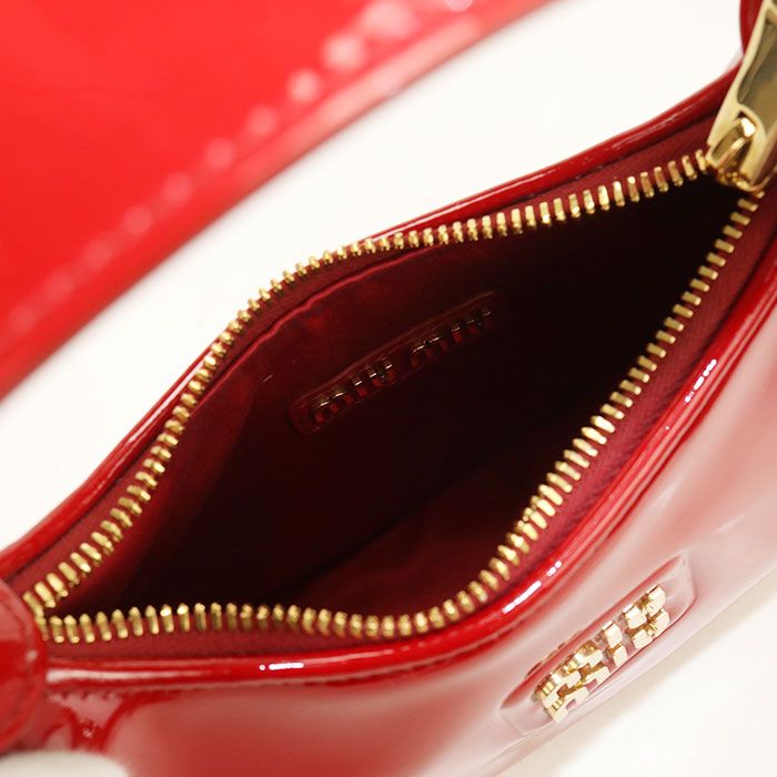 Miu Miu Hobo Handbag Patent Leather — view 3