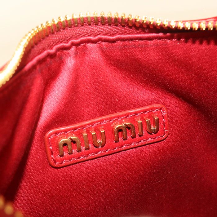 Miu Miu Hobo Handbag Patent Leather — view 4