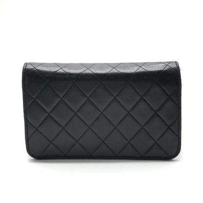 Chanel Mini Quilted CC Logo Chain Shoulder Bag Push Lock Lambskin — view 2