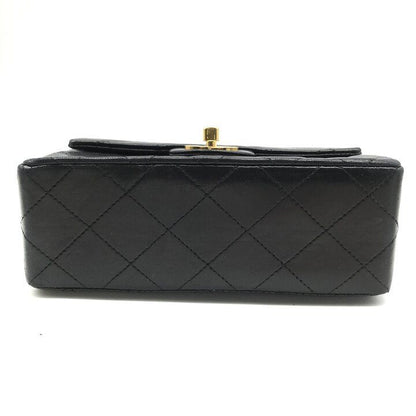 Chanel Mini Quilted Turnlock Lambskin Chain Shoulder Bag Black — view 4