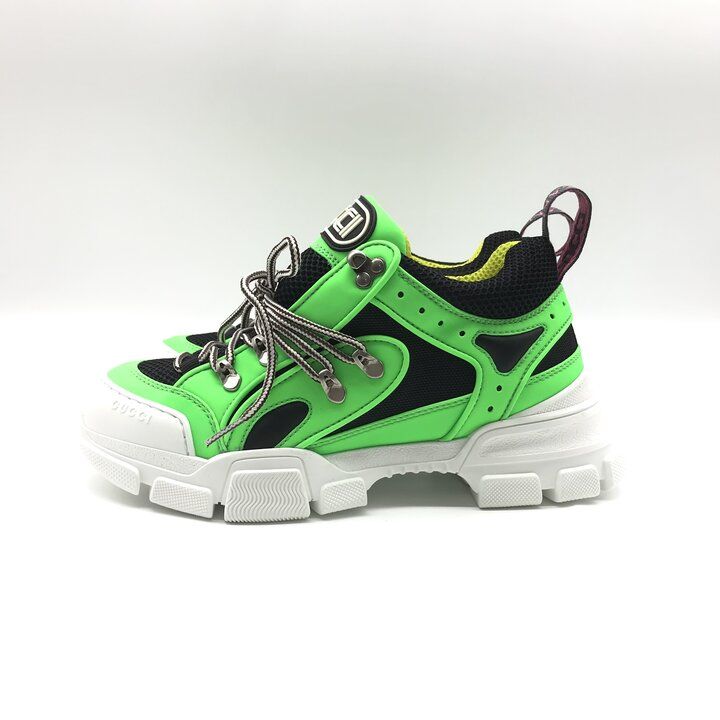 Gucci Flashtrek Fabric Sneakers Green Neon — view 3