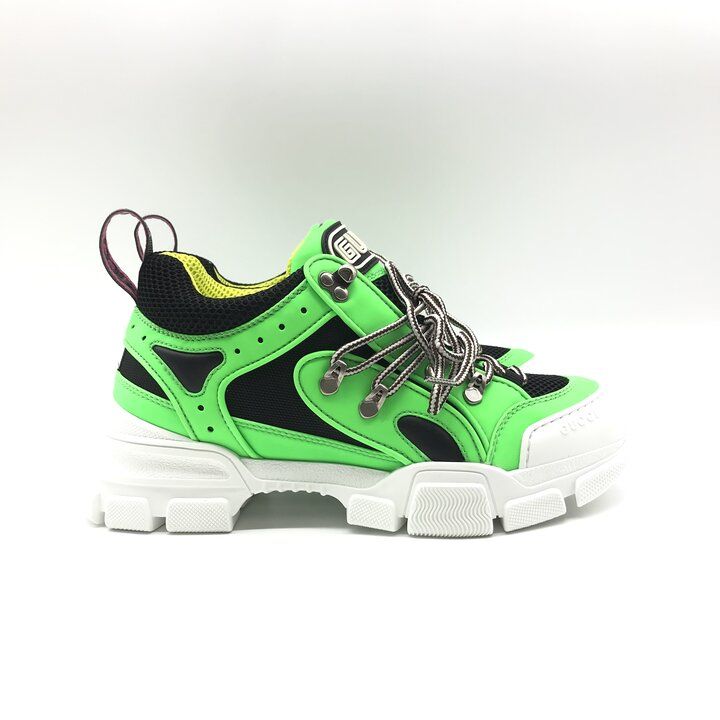 Gucci Flashtrek Fabric Sneakers Green Neon — view 5