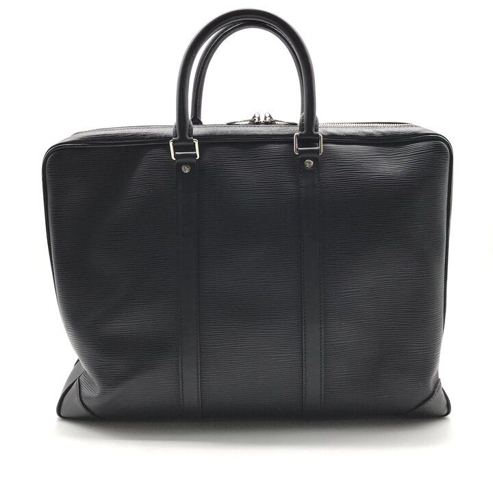 Louis Vuitton Epi Porto Document Business Hand Bag Black — view 3