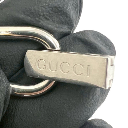 Gucci Bangle Watch Stainless Steel Quartz Wrist Silver Black — view 3