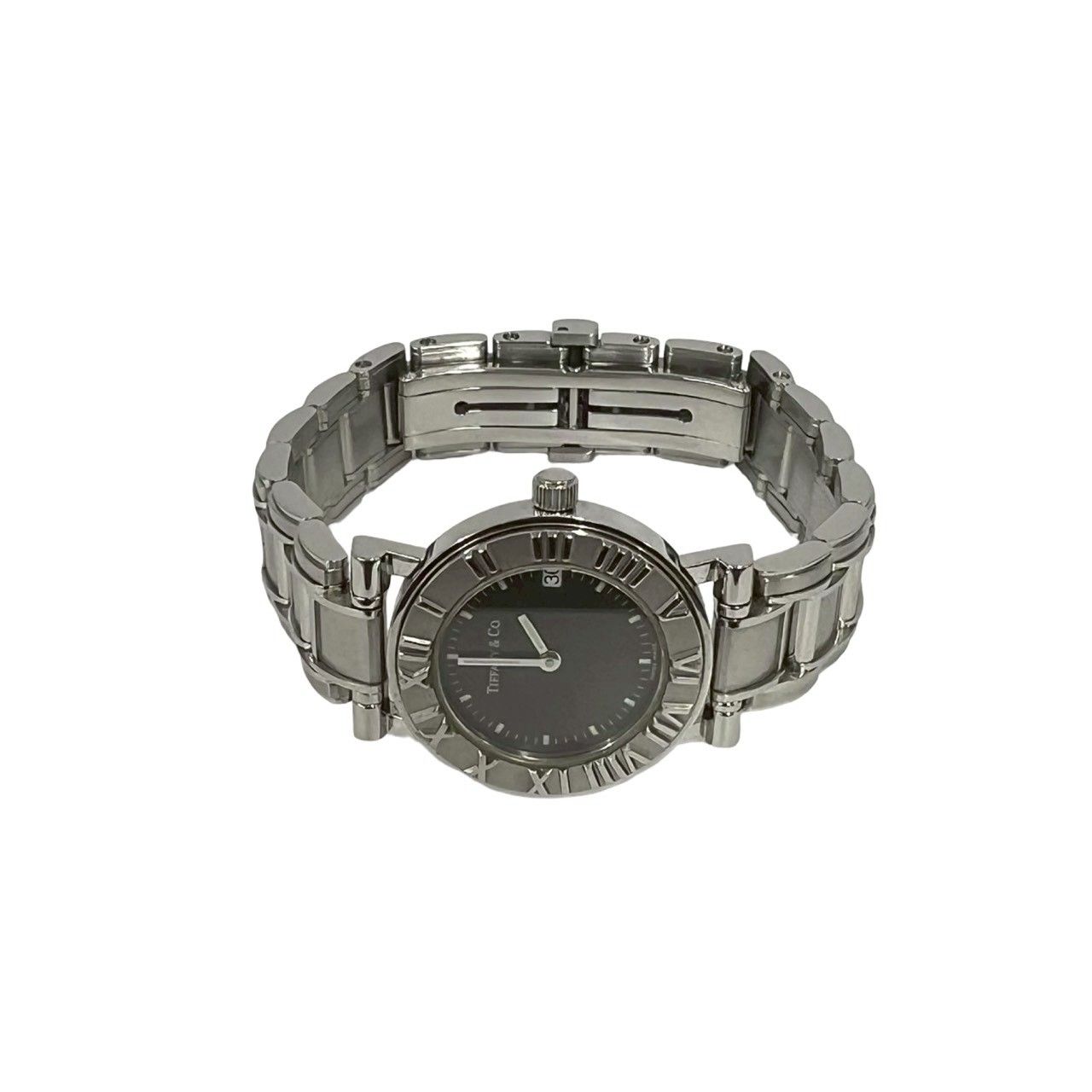 Tiffany & Co with Case Atlas Stainless Steel Wristwatch Silver Watch — view 7