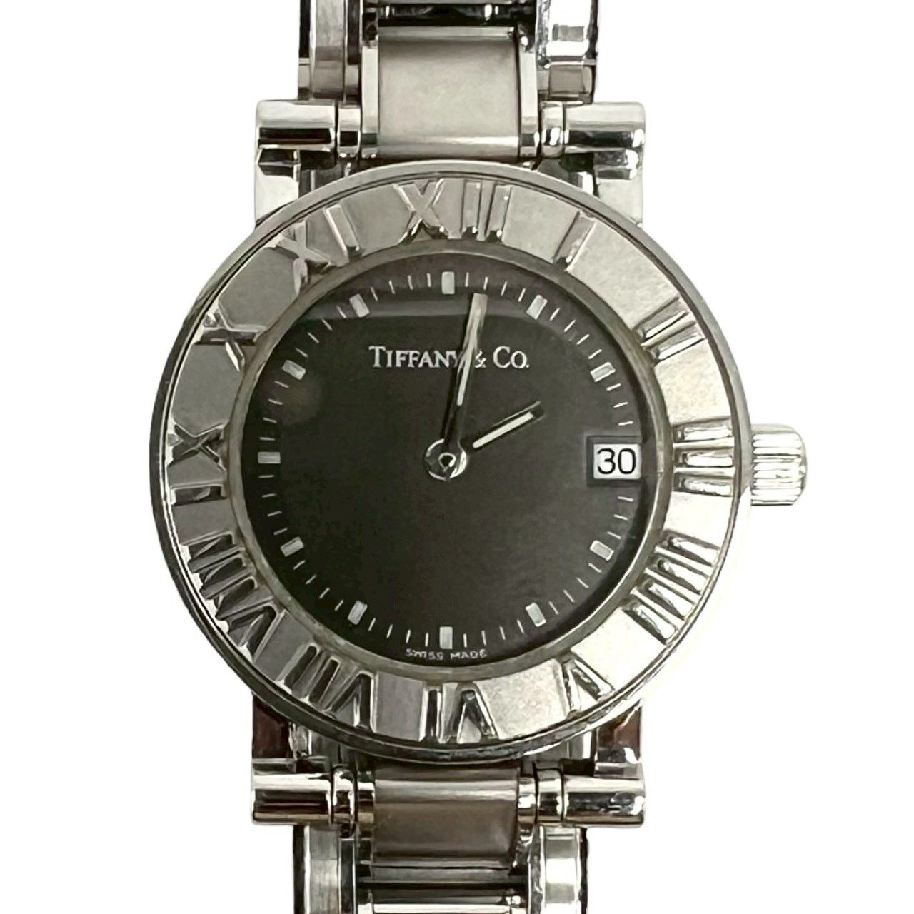 Tiffany & Co with Case Atlas Stainless Steel Wristwatch Silver Watch — view 4