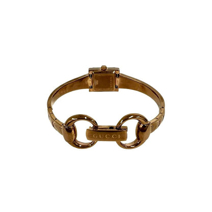 Gucci with Case Frame Collection Stainless Steel Quartz Watch Pink Gold — view 8