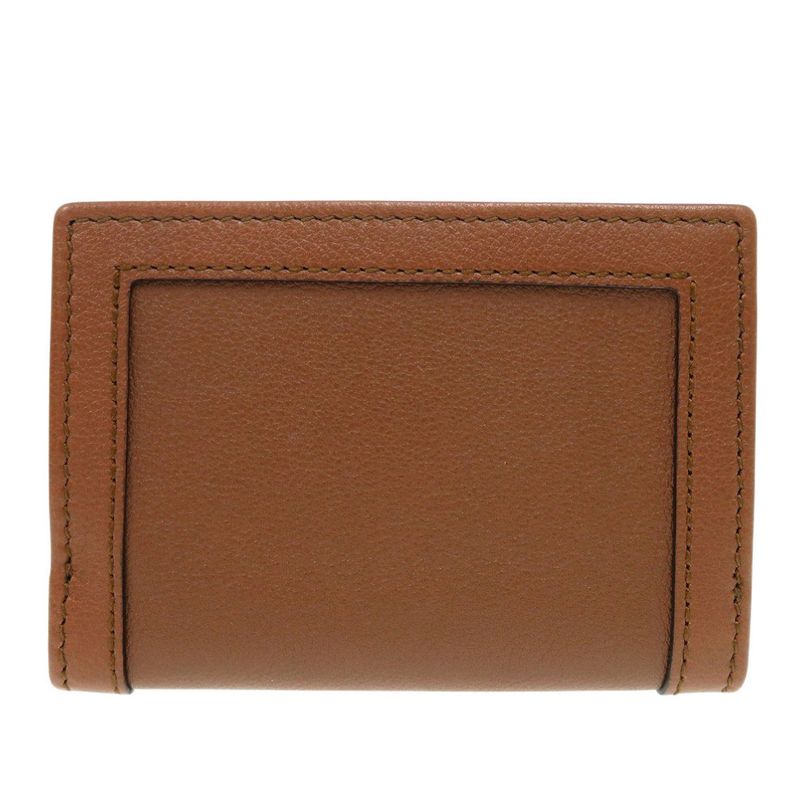 Gucci Diana Medium 658633 Leather Bamboo Brown Trifold Wallet 0028 Gucci