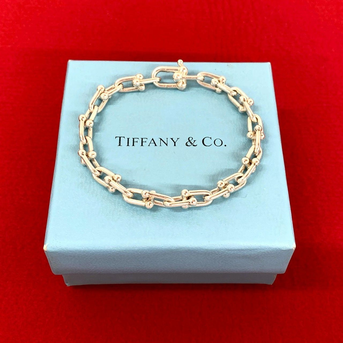 Tiffany & Co HardWear Small Link Bracelet 925 Sterling Silver