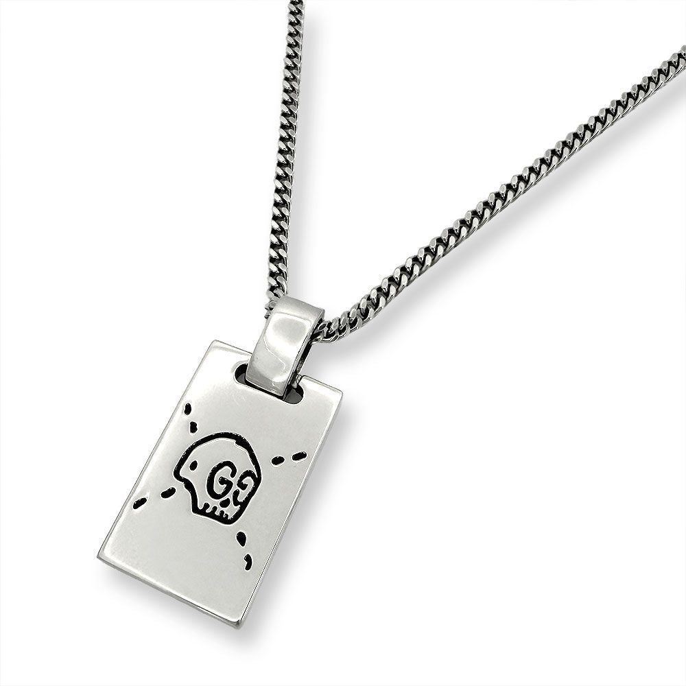 Gucci Ghost Plate Skull Necklace — view 2