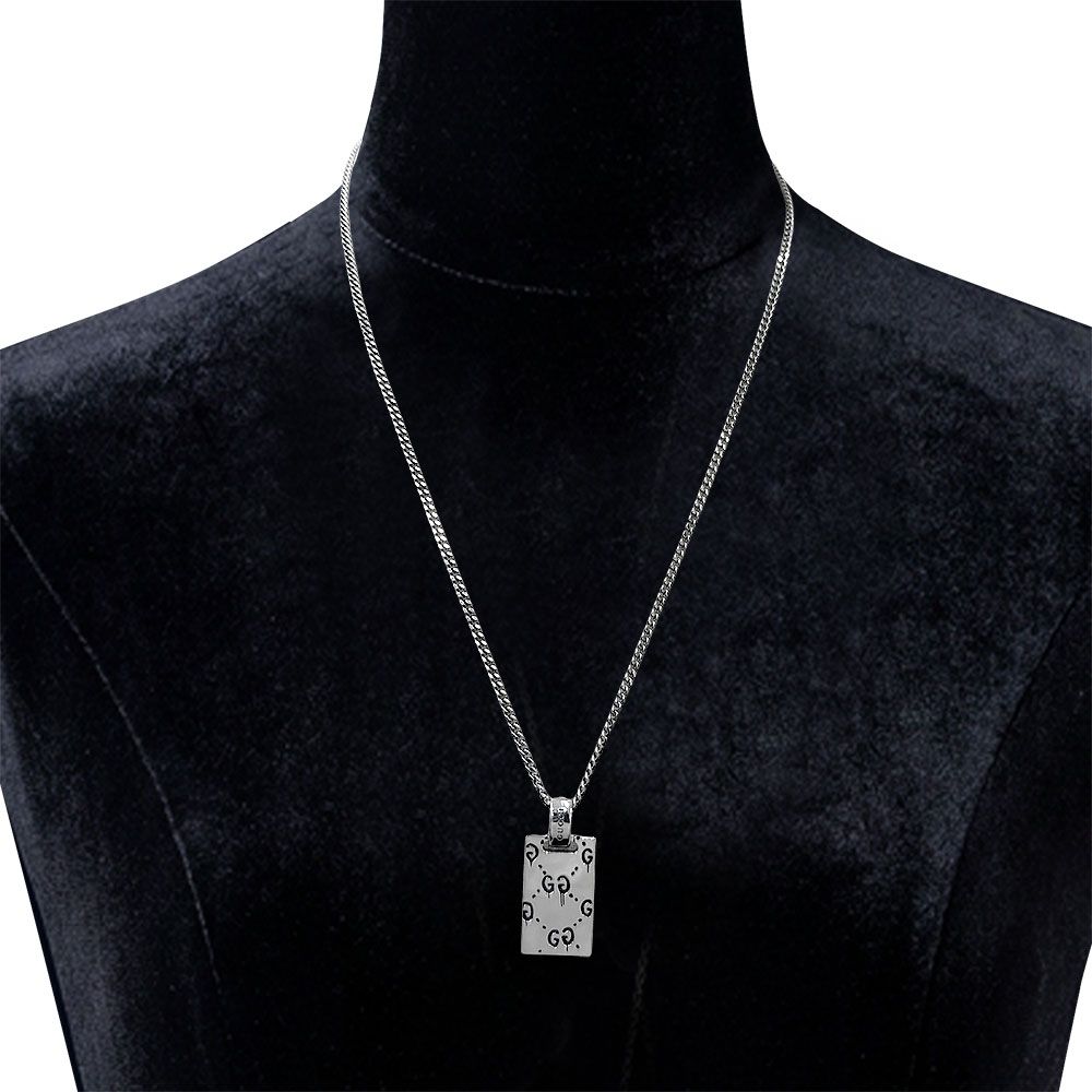 Gucci Ghost Plate Skull Necklace — view 6