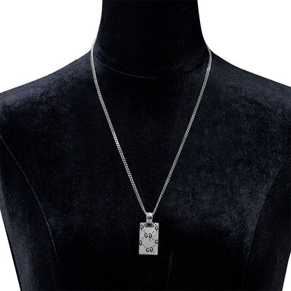 Gucci Ghost Plate Skull Necklace — view 6