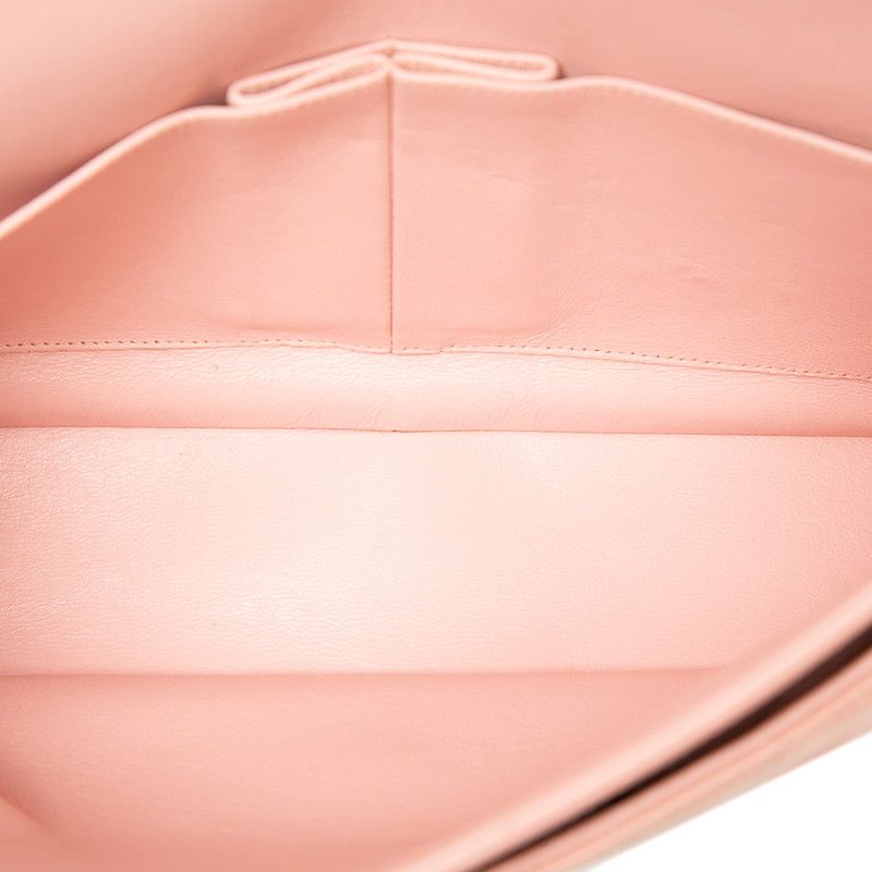 Chanel CC Logo Quilted Chain Shoulder Bag Pink Lambskin — view 4