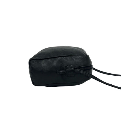 Loewe Vintage Anagram Logo Nappa Leather Mini Shoulder Bag Pochette Black — view 6